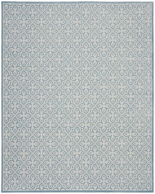 Nourison Charm Blue & Ivory Pet Friendly Machine Washable Rug - Main