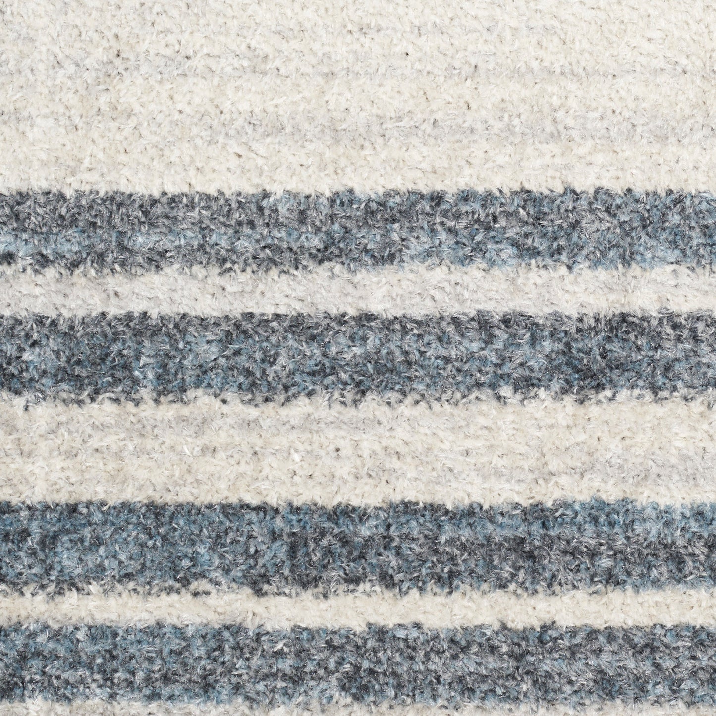 Nourison Astra Ivory & Blue Pet Friendly Machine Washable Rug - Swatch