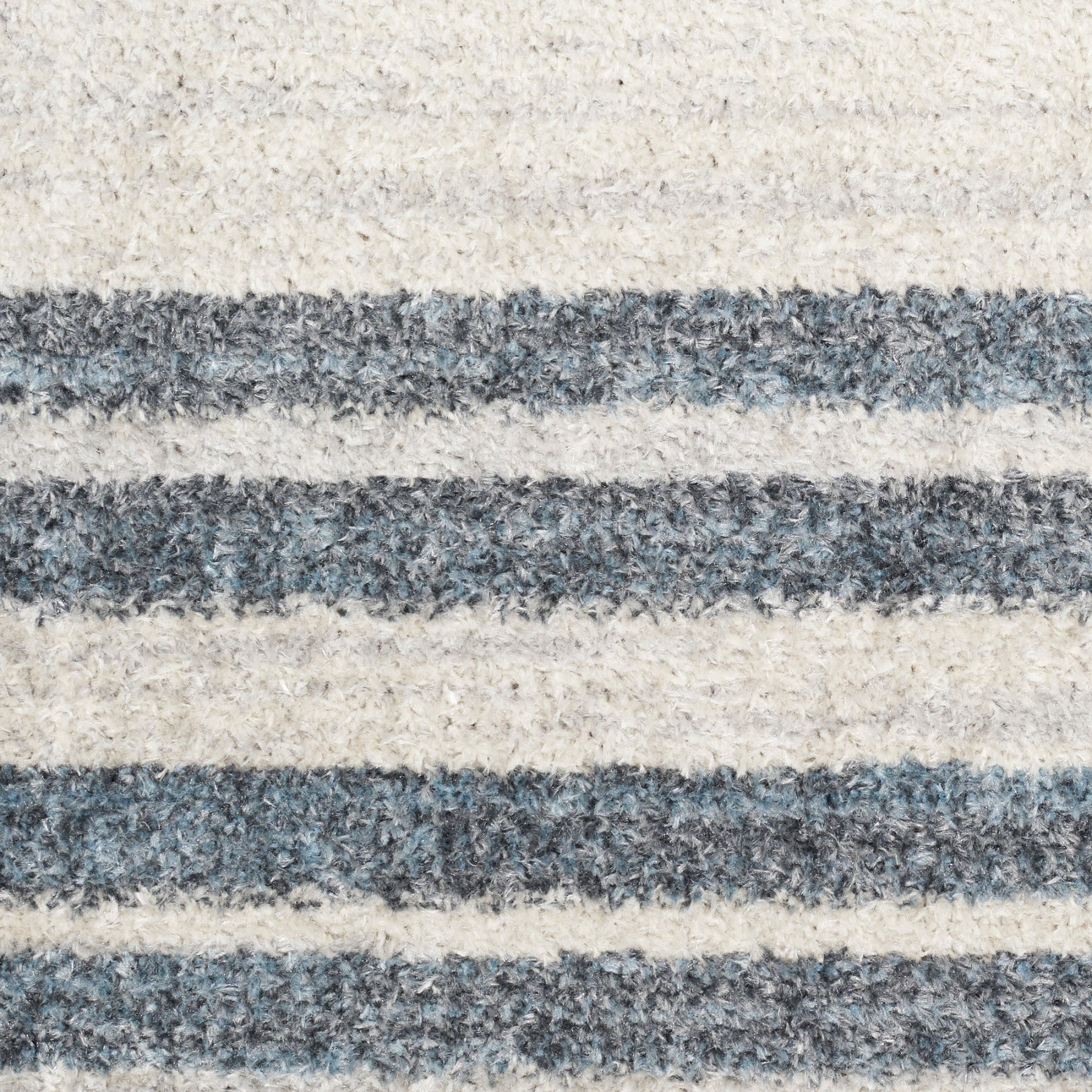 Nourison Astra Ivory & Blue Pet Friendly Machine Washable Rug - Swatch