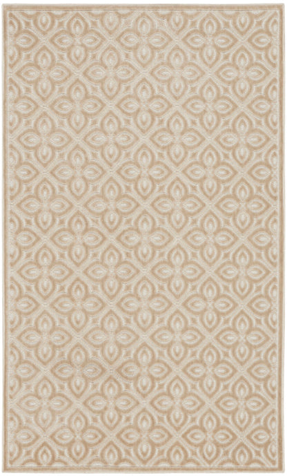 Nourison Charm Beige & Ivory Pet Friendly Machine Washable Rug - 2' x 3'