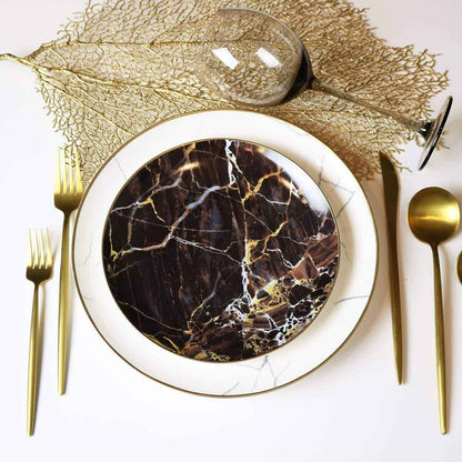 Carrara Marble Dinnerware Set - 16 Piece Set