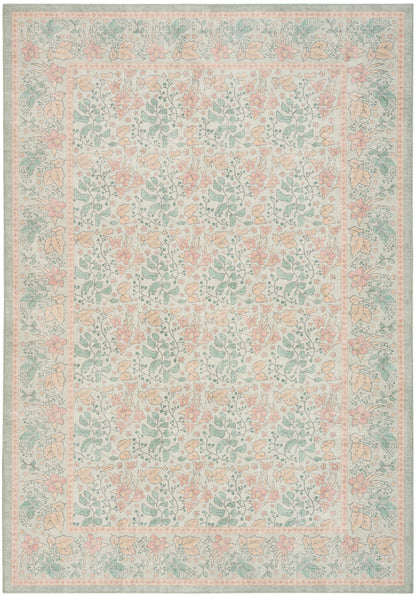 Nourison Botanical Green & Multicolor Machine Washable Rug - Main