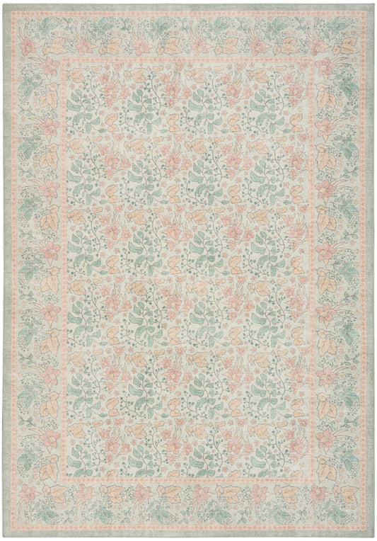 Nourison Botanical Green & Multicolor Machine Washable Rug - Main