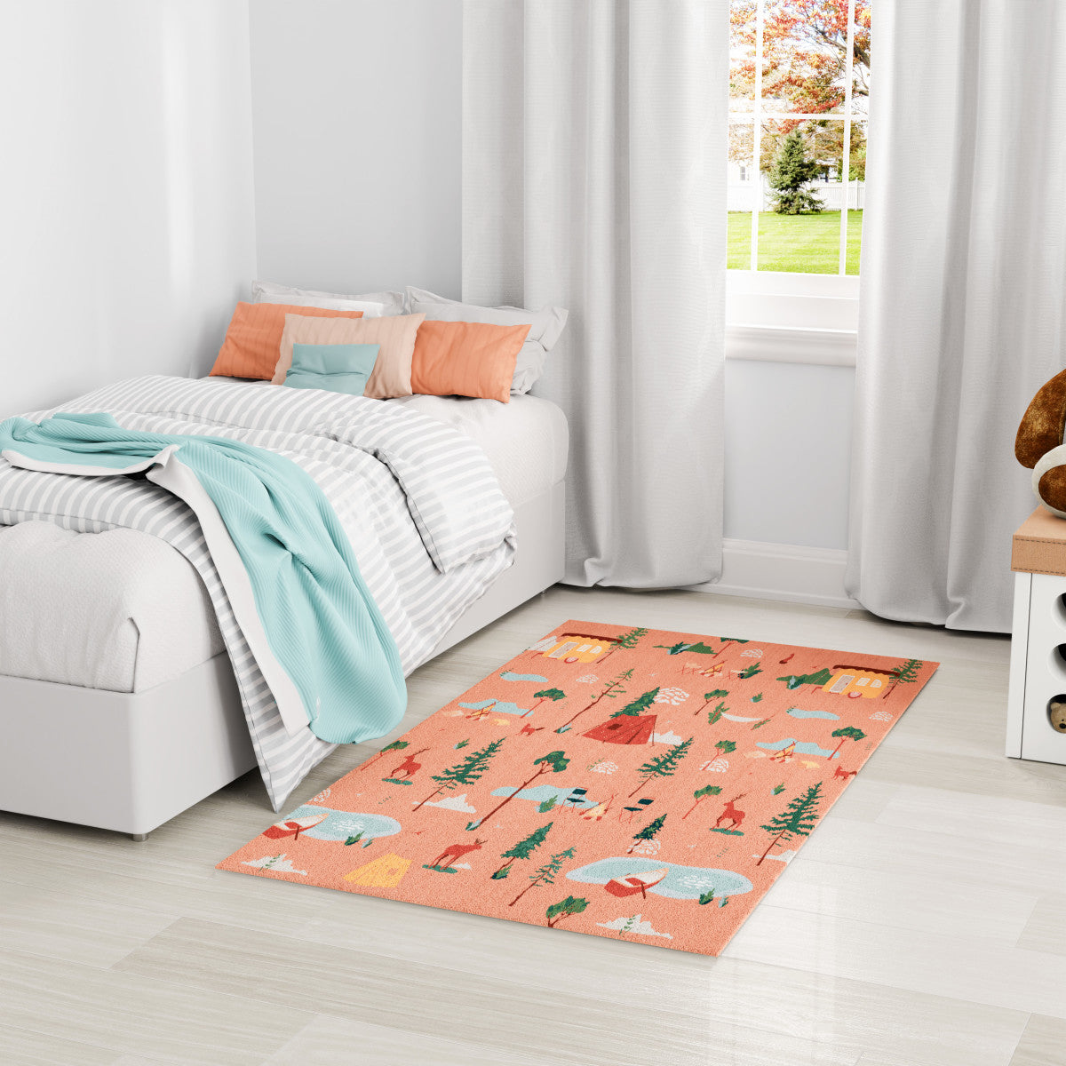 Nourison Imagination Multicolor Machine Washable Rug - Room Scene