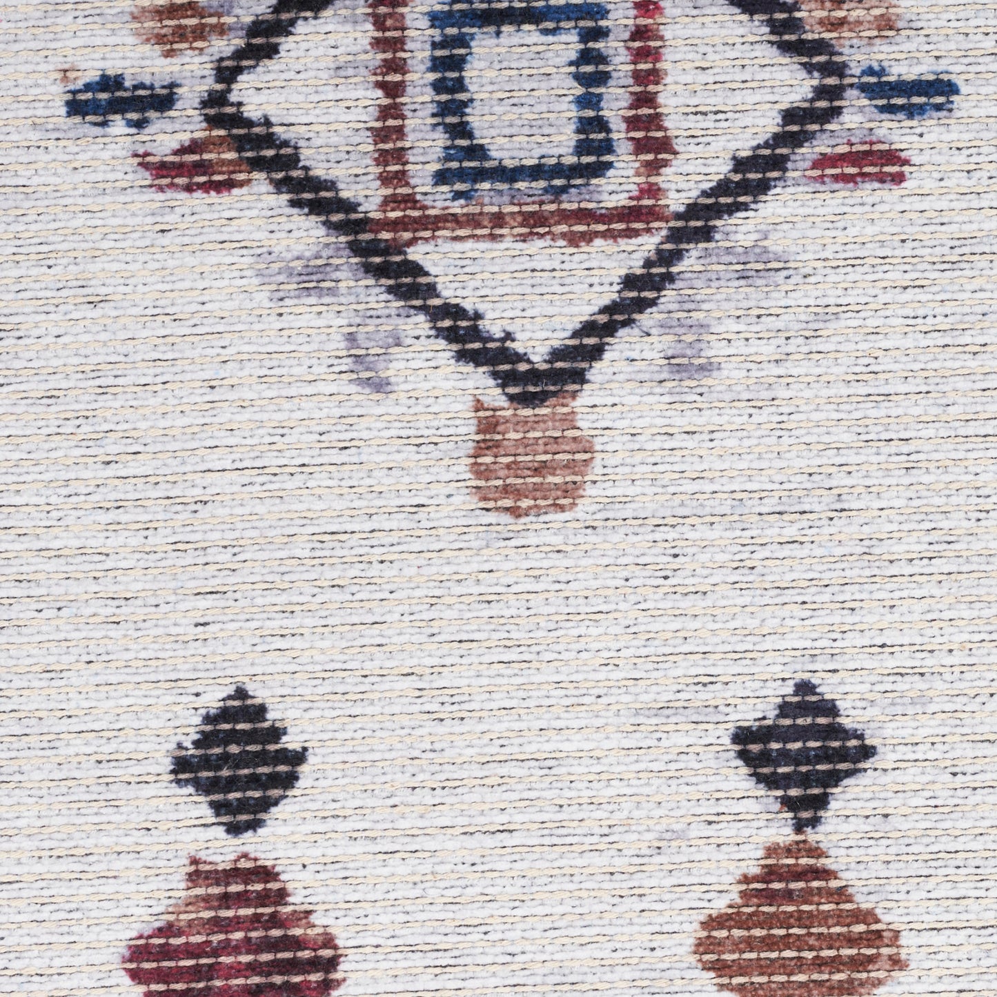 Nourison New Concept Ivory & Multicolor Machine Washable Rug - Swatch
