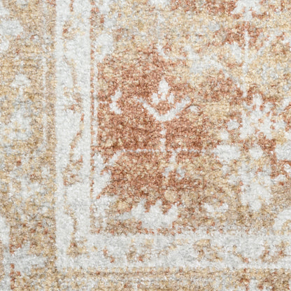 Nourison Astra Rust & Multicolor Pet Friendly Machine Washable Rug - Swatch
