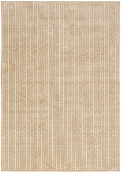 Nourison Charm Beige & Ivory Pet Friendly Machine Washable Rug - 5' x 7'