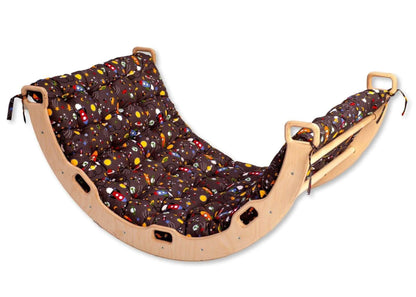 Large Montessori Climbing Arch/Rocker w/ Pillow Set