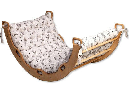 Large Montessori Climbing Arch/Rocker w/ Pillow Set