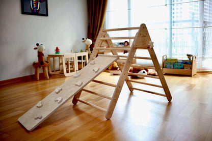 Montessori Foldable Climbing Triangle w/ Ramp Set