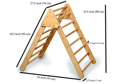 Montessori Foldable Climbing Triangle w/ Ramp Set
