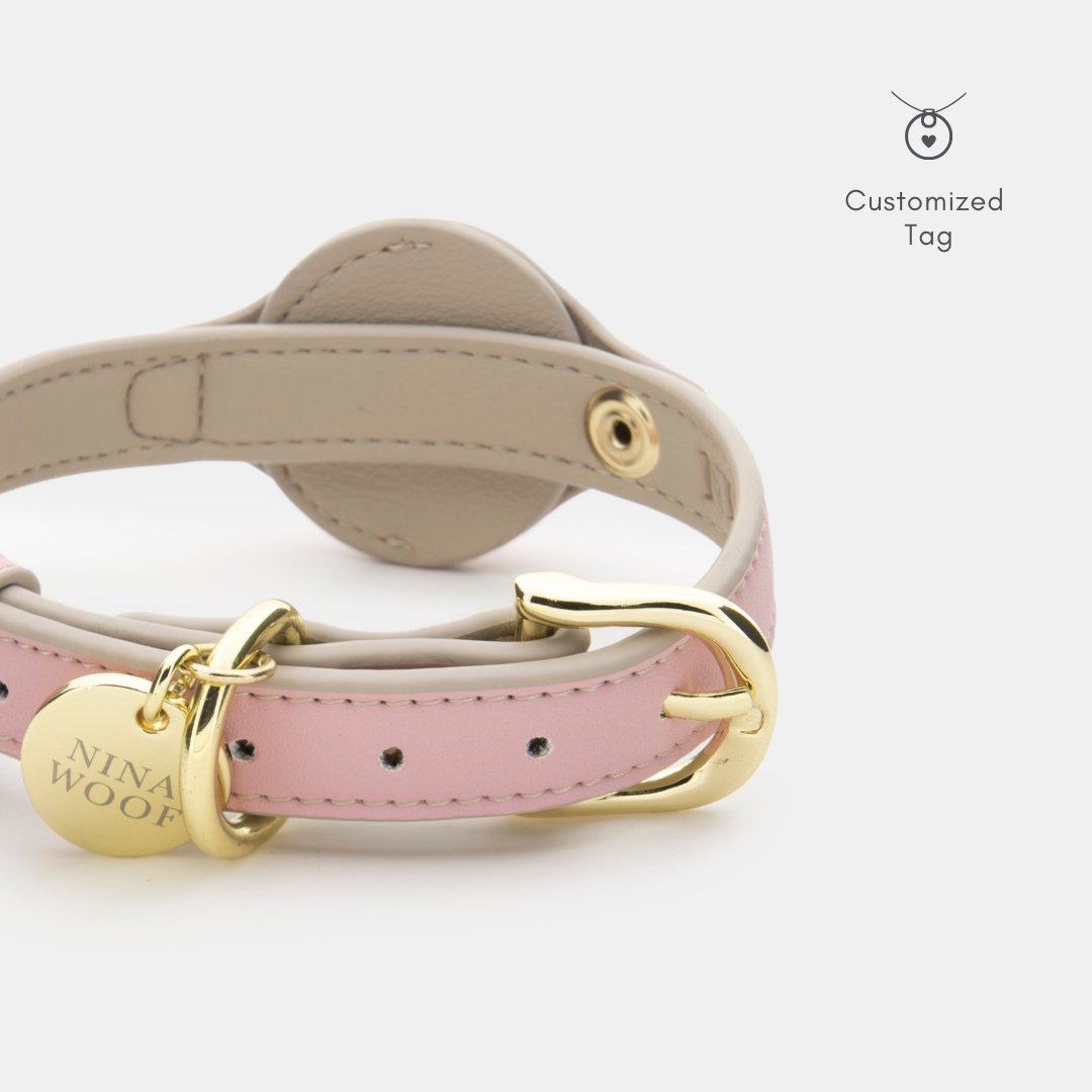 Vegan Leather Collar for Air Tag