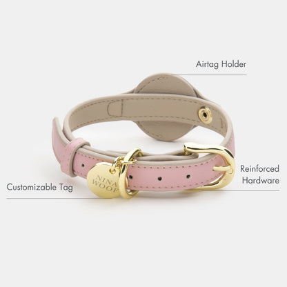Vegan Leather Collar for Air Tag