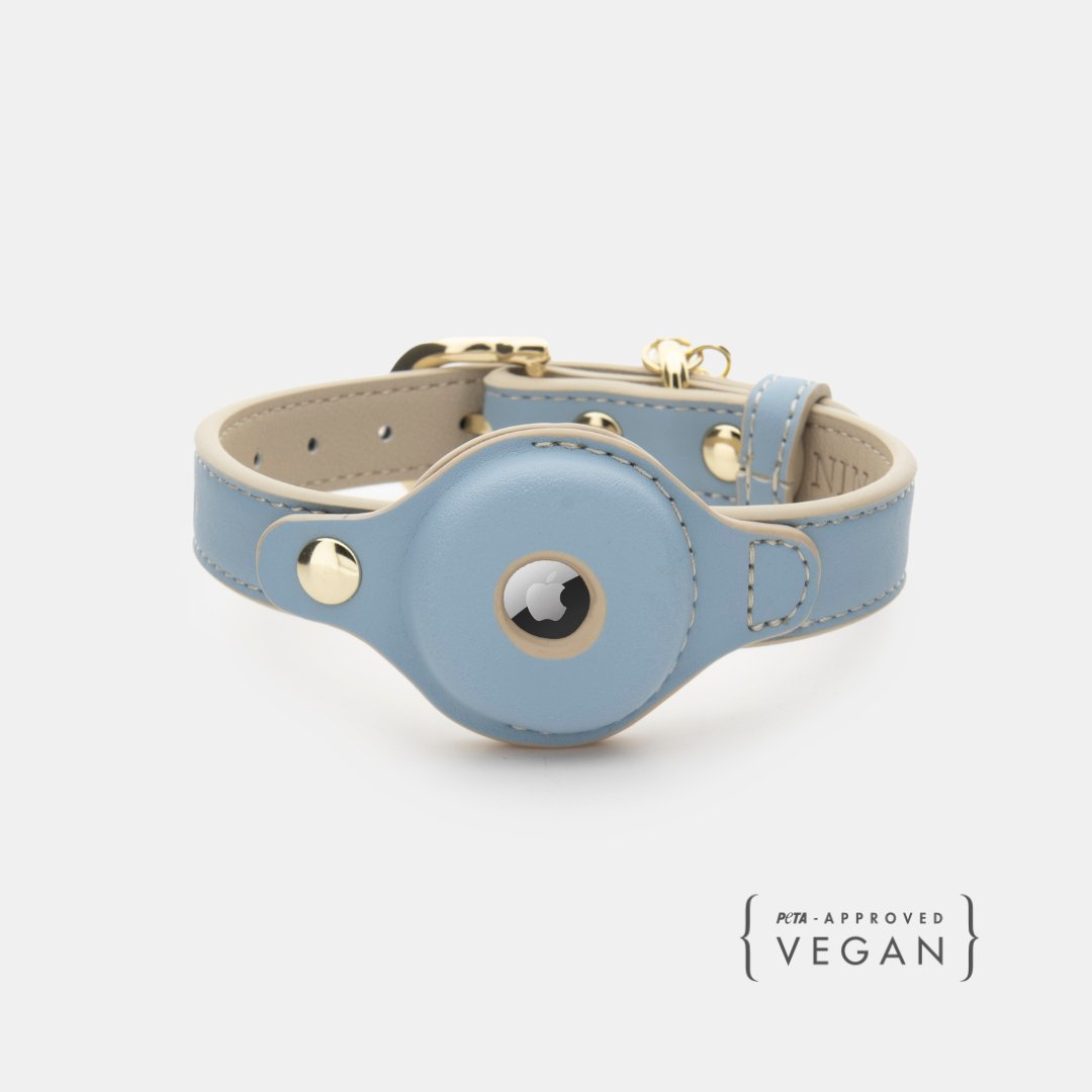 Vegan Leather Collar for Air Tag