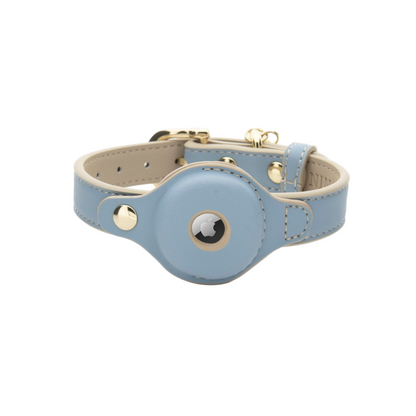 Vegan Leather Collar for Air Tag - Cupertino