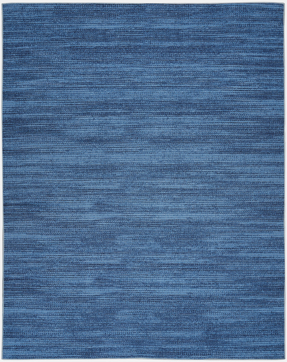 Nourison Blue Machine Washable Rug - 5'2" x 7'