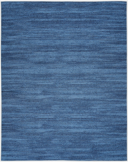 Nourison Blue Machine Washable Rug - 5'2" x 7'