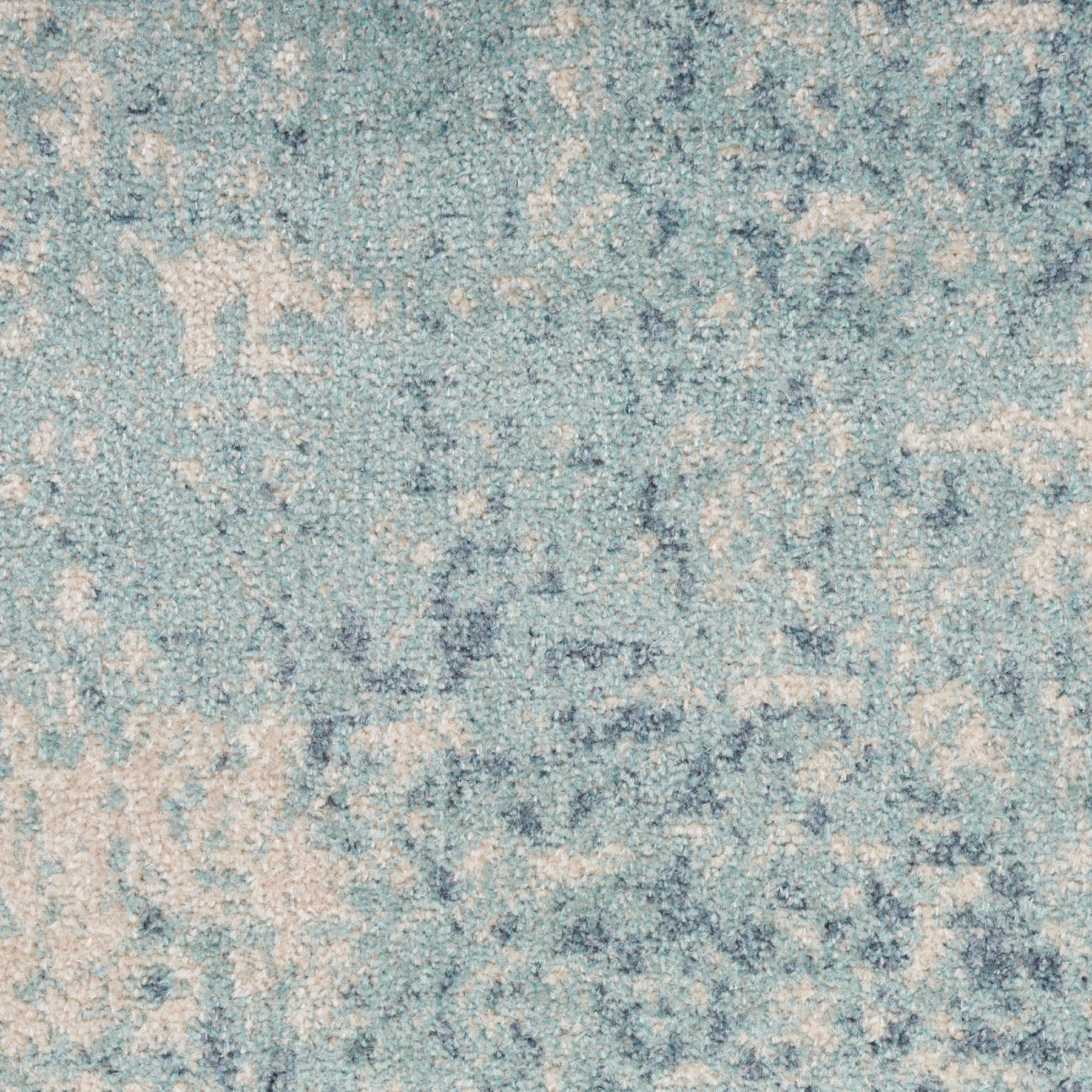Nourison Astra Blue & Ivory Pet Friendly Machine Washable Rug - Swatch