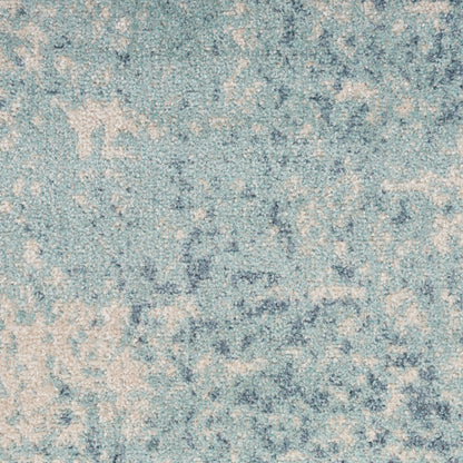 Nourison Astra Blue & Ivory Pet Friendly Machine Washable Rug - Swatch