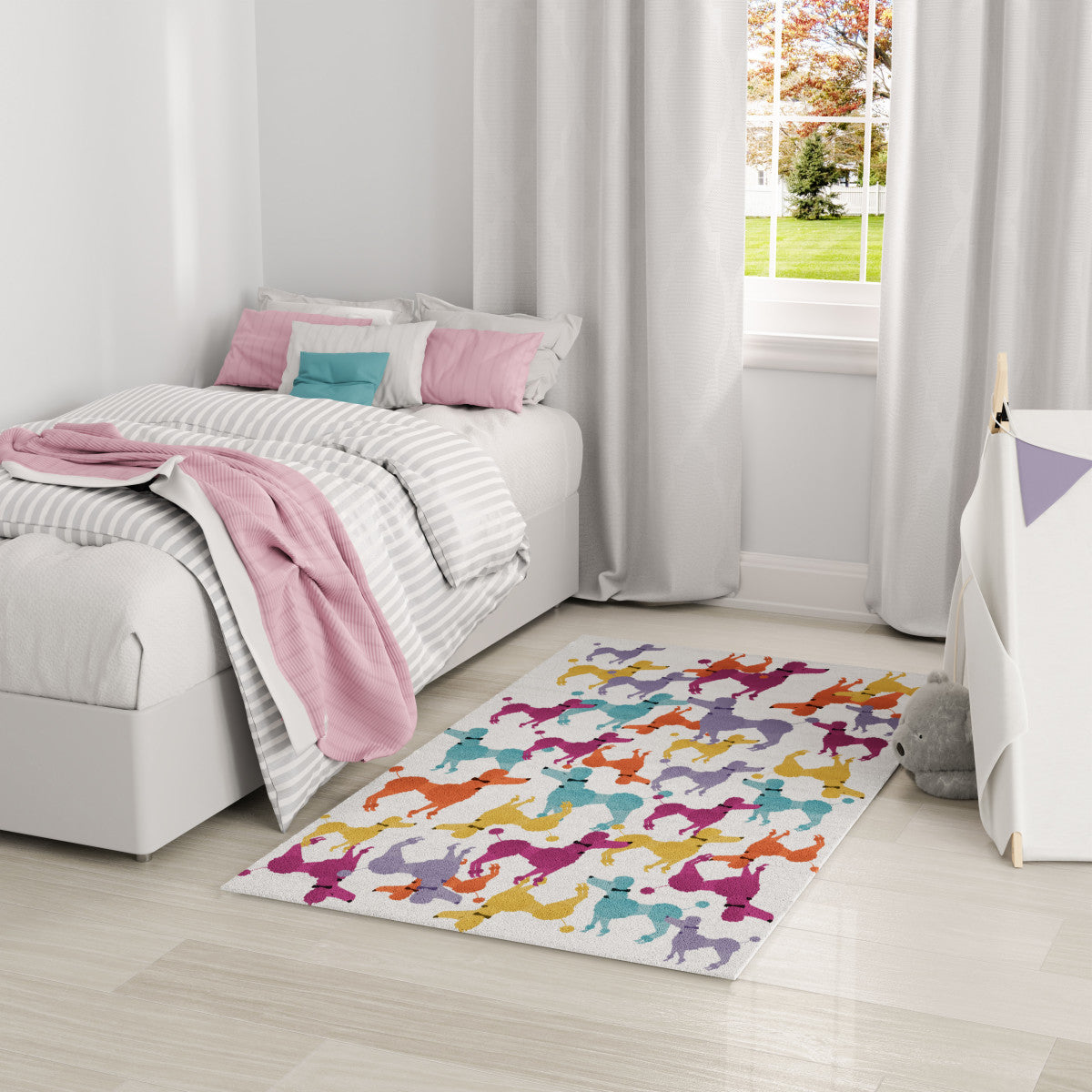 Nourison Imagination Ivory & Multicolor Machine Washable Rug - Room Scene