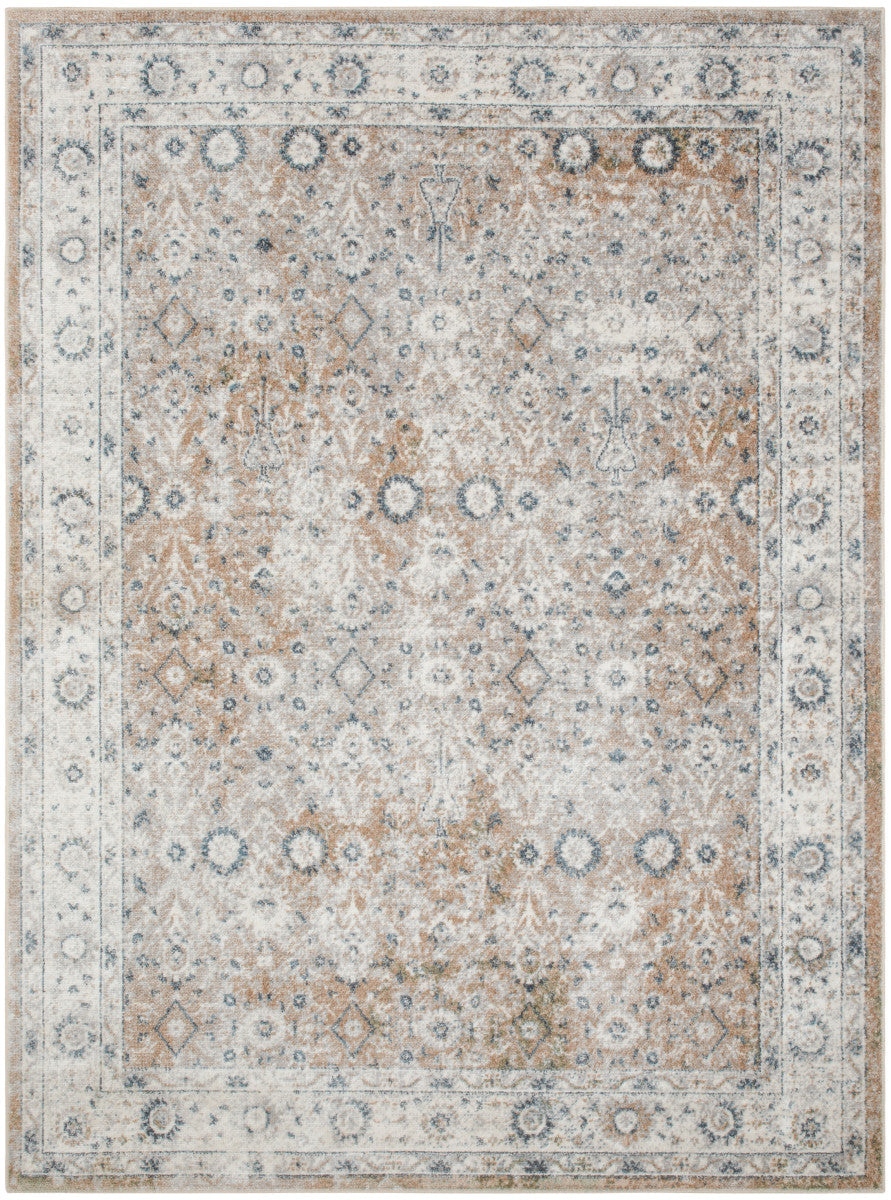 Nourison Astra Silver & Taupe Pet Friendly Machine Washable Rug - 5'3" x 7'