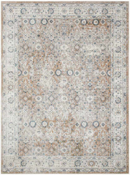 Nourison Astra Silver & Taupe Pet Friendly Machine Washable Rug - 5'3" x 7'