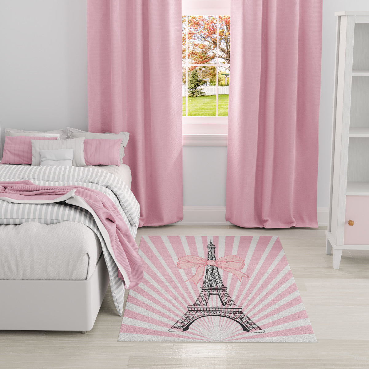 Nourison Imagination Pink Machine Washable Rug - Room Scene