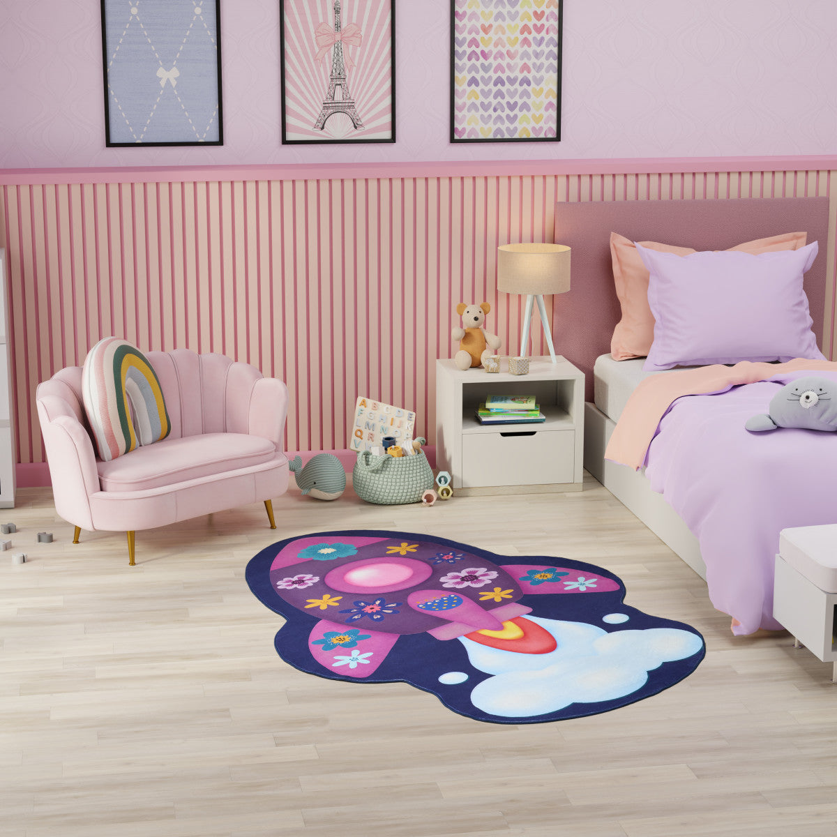 Nourison Imagination Multicolor Machine Washable Rug - Room Scene