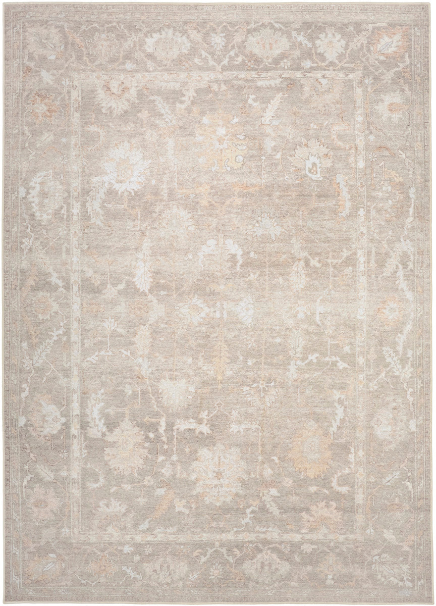 Nourison Vintage Grey Machine Washable Rug - 5'3" x 7'3"