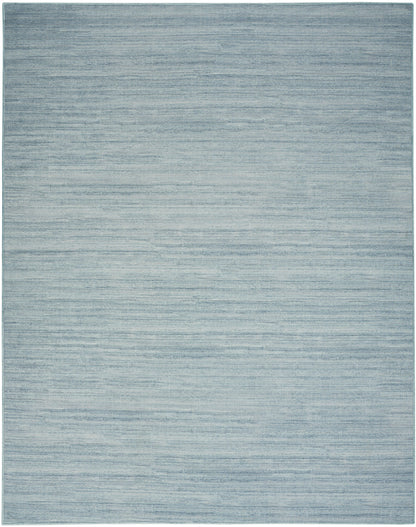 Nourison Essentials Loom Woven Aqua Machine Washable Rug - Main