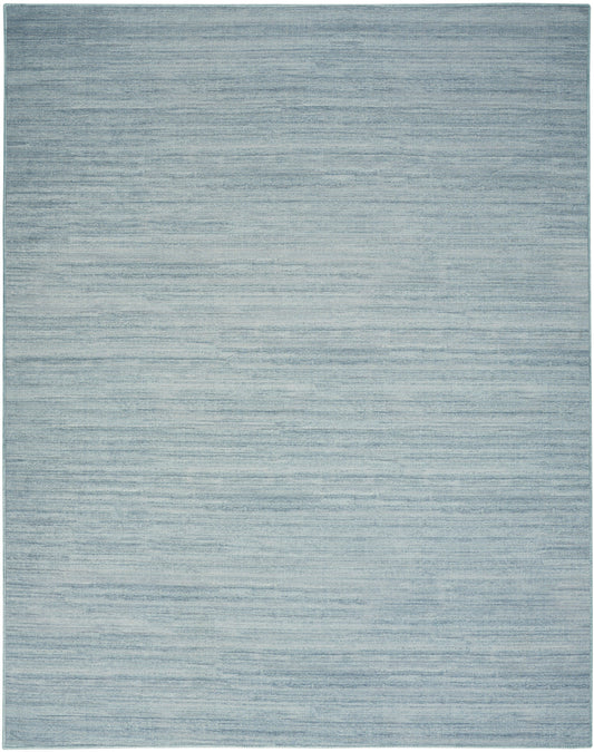 Nourison Essentials Loom Woven Aqua Machine Washable Rug - Main