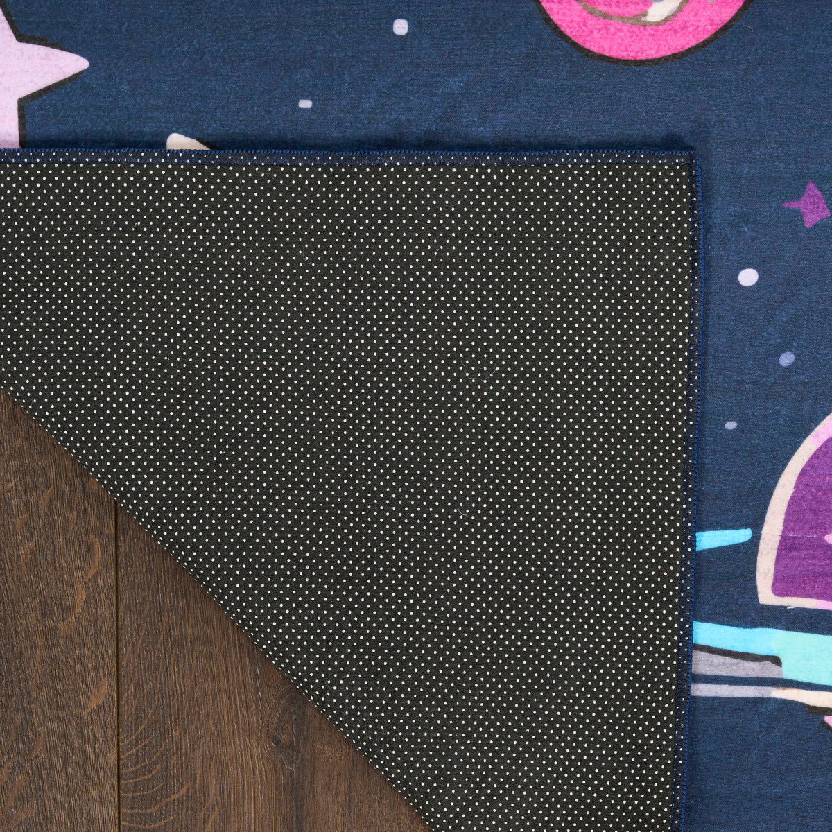 Nourison Imagination Black Machine Washable Rug - Corner