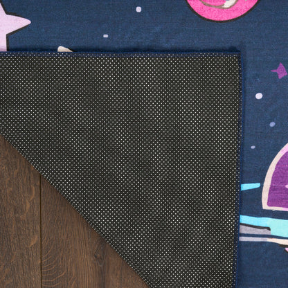 Nourison Imagination Black Machine Washable Rug - Corner