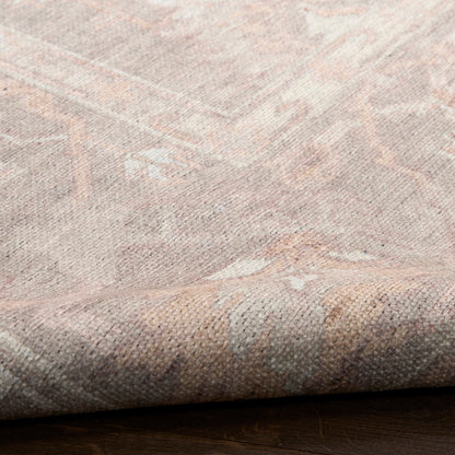 Nourison Vintage Grey Machine Washable Rug - Texture