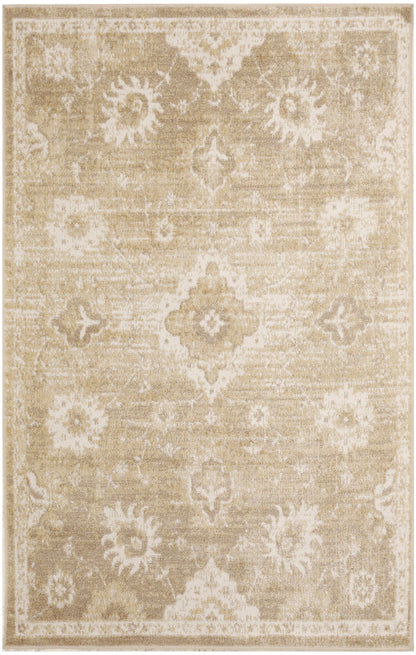 Nourison Astra Ivory & Gold Pet Friendly Machine Washable Rug - 3'3" x 5'