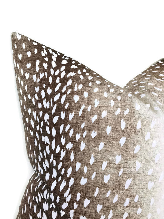 Antelope Pillow in Dark Brown