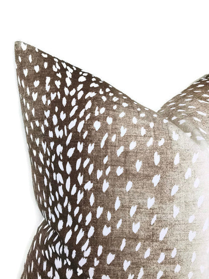 Antelope Pillow in Dark Brown
