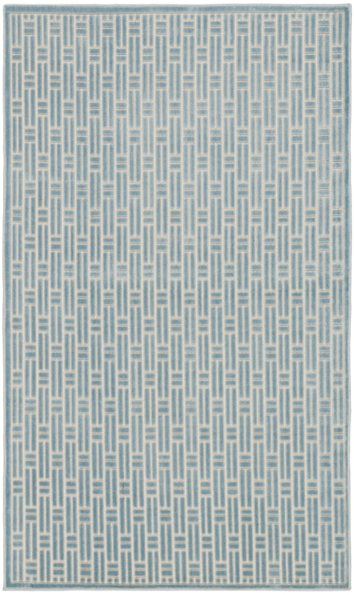 Nourison Charm Blue & Ivory Pet Friendly Machine Washable Rug - 3' x 5'