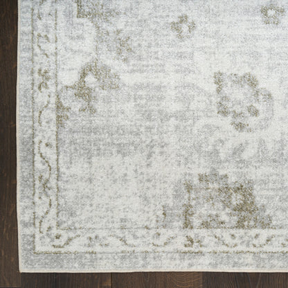 Nourison Astra Ivory Pet Friendly Machine Washable Rug - Corner