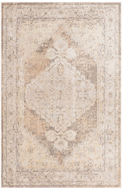 Nourison Astra Beige Pet Friendly Machine Washable Rug - 3'3" x 5'