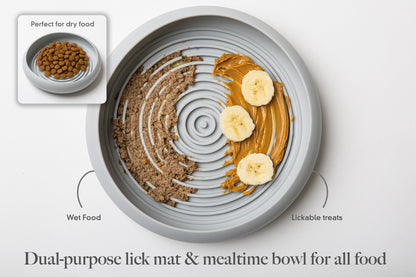 Enrichment Lick Mat & Food Bowl