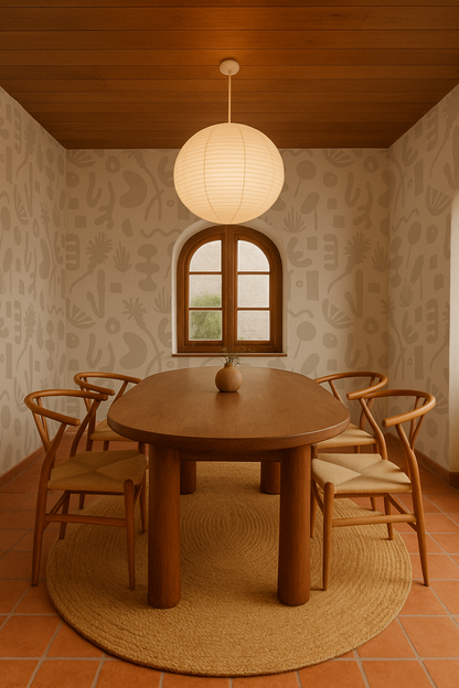 Pool Side Wallpaper, tan