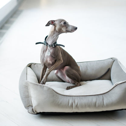 Gray Classic Velvet Sleeper Pet Bed