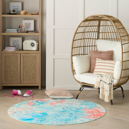 Nourison Imagination Multicolor Machine Washable Rug - Room Scene