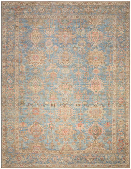 Nourison Vintage Navy & Multicolor Machine Washable Rug - Main