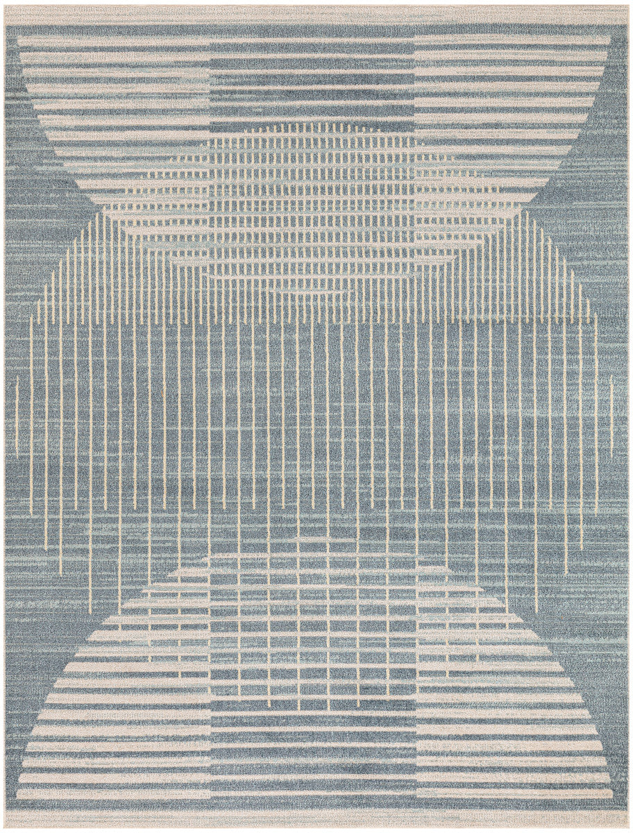 Nourison Astra Blue Pet Friendly Machine Washable Rug - 5'3" x 7'