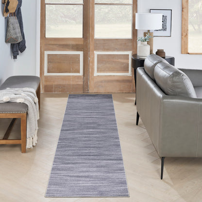 Nourison Grey Machine Washable Rug - Room Scene