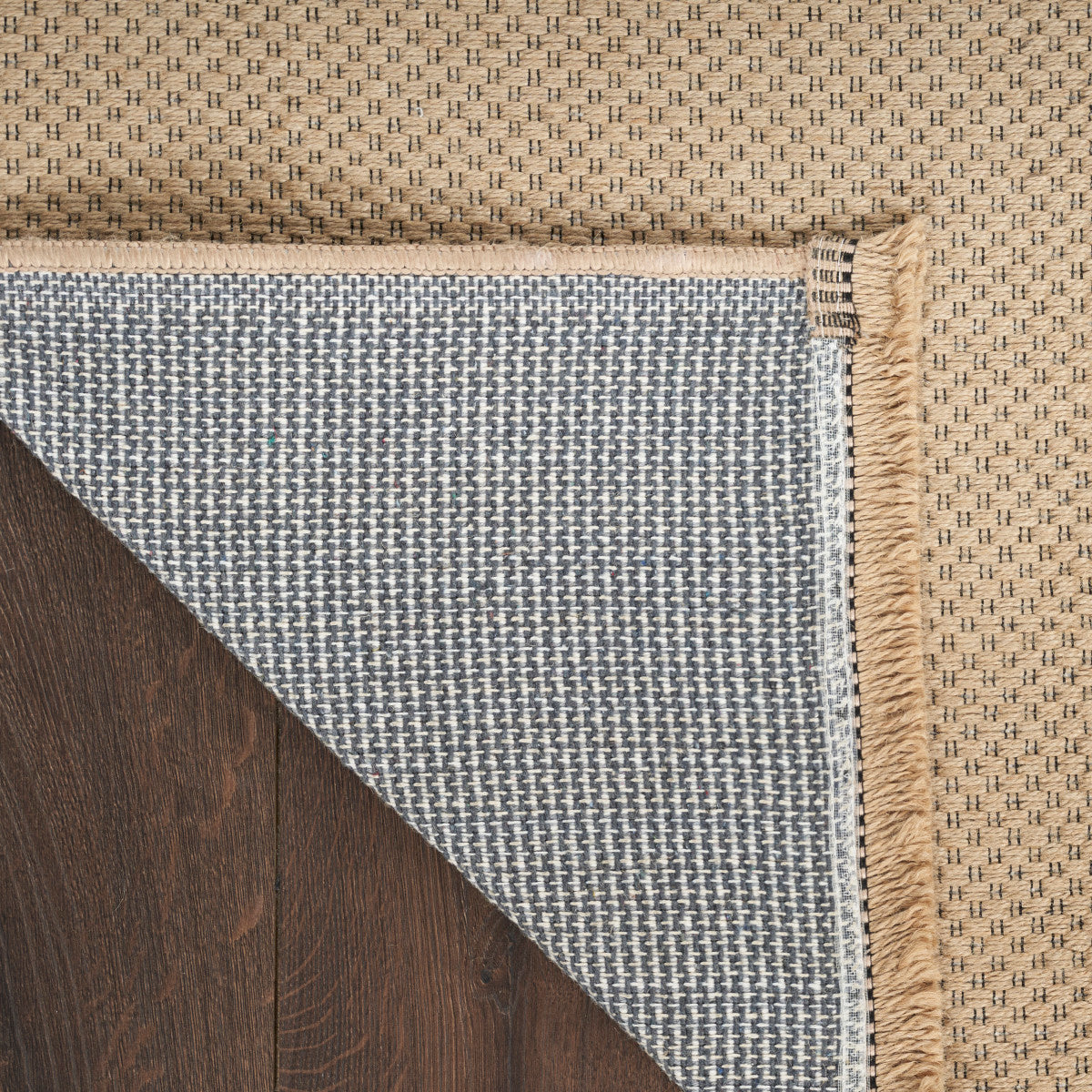 Nourison Jute Loom Woven Natural Machine Washable Rug - Corner