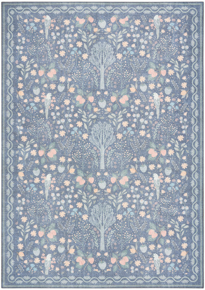 Nourison Botanical Blue & Multicolor Machine Washable Rug - Main