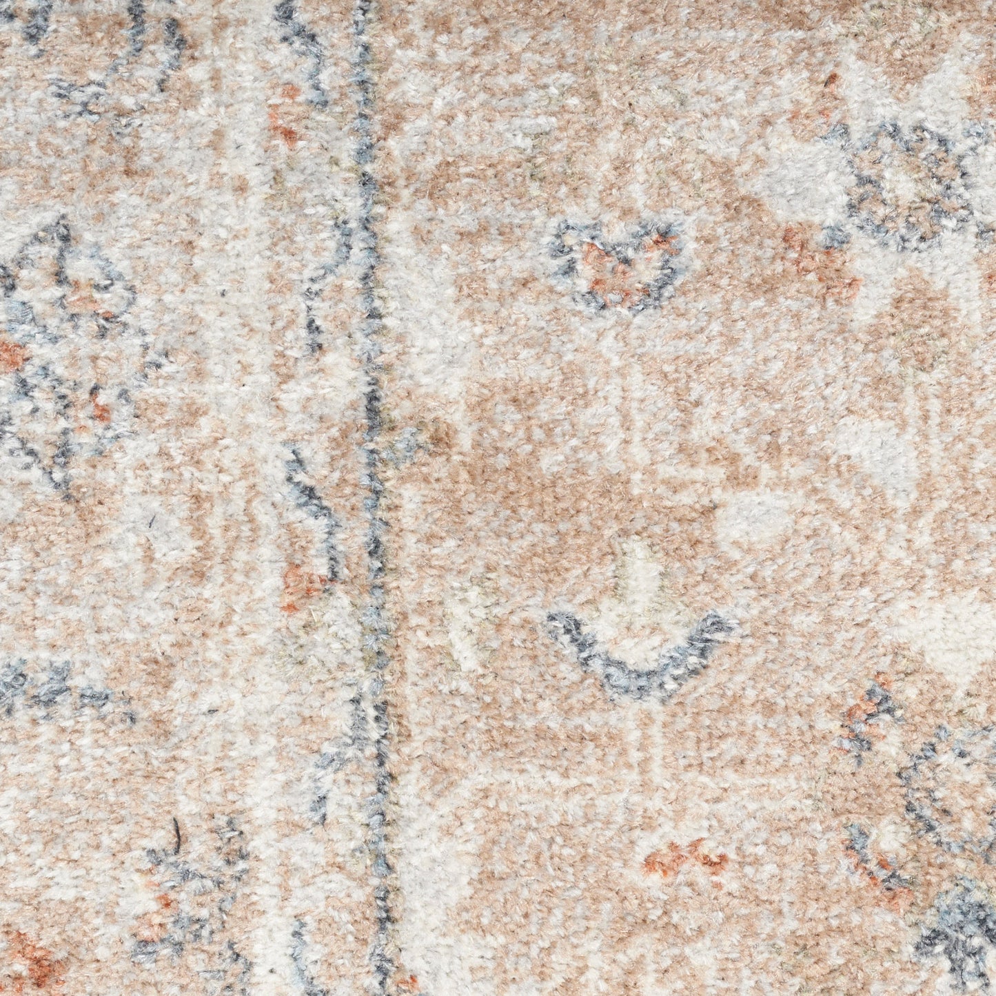 Nourison Astra Sage & Multicolor Pet Friendly Machine Washable Rug - Swatch